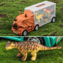 Load image into Gallery viewer, Dinosaur Transport Truck Vehicles Toy Dino Container Storage Car Model Kids Boys Children Birthday Christmas Gifts