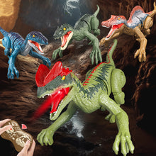 Load image into Gallery viewer, Remote Control Dinosaur Toys for Kids 2.4Ghz RC Electric Walking Dinosaur Robot Toy with Verisimilitude Sound for Kids Boys Girls Children's Gift