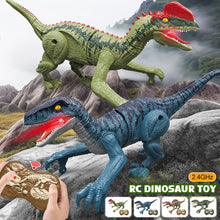 Load image into Gallery viewer, Remote Control Dinosaur Toys for Kids 2.4Ghz RC Electric Walking Dinosaur Robot Toy with Verisimilitude Sound for Kids Boys Girls Children's Gift