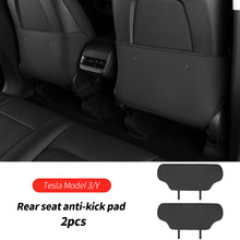 Load image into Gallery viewer, 2Pcs Car Interior Seat Back Anti Kick Pad Protector Child Anti Dirty Leather Styling Accessories Decoration For Tesla Model 3 model Y
