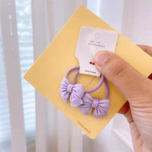 Load image into Gallery viewer, 2pcs Kids Bow Knot Hair Rope Hair Band Girls Head Rope Rubber Band Head Jewelry Hair Accessories