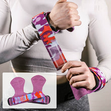 Load image into Gallery viewer, 1 Pair Heart Of Cow Leather Hard Pull Belt For Female Dumbbell Horizontal Bar Equipment Weight Lifting Grip Belt Anti-Slip Anti-Wear Anti-Callus Wrist Auxiliary Band
