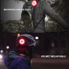Load image into Gallery viewer, 1PC Mountain Bike Round Aluminum Shell Taillight Bright USB Charging Waterproof LED Intelligent Sensing Safety Warning Light Riding Equipment