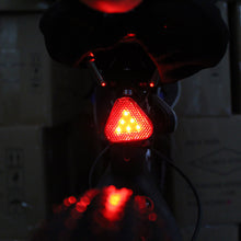 Load image into Gallery viewer, 1PC Creative Triangle Bicycle Taillight 6LED IPX3 Motorcycle Electric Vehicle Night Riding Warning Light Riding Equipment