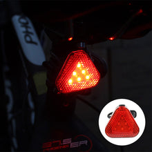 Load image into Gallery viewer, 1PC Creative Triangle Bicycle Taillight 6LED IPX3 Motorcycle Electric Vehicle Night Riding Warning Light Riding Equipment