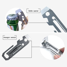 Load image into Gallery viewer, 7 In 1 Multifunctional Stainless Steel Tool Cassette Wrench Driver Bottle Opener Lightweight Portable Daily Maintenance Tool