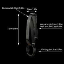 Load image into Gallery viewer, 1PC Stainless Steel Men Waist Hanging Car Key Chain Large Size Belt Buckle Outdoor Tactical Buckle