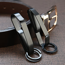 Load image into Gallery viewer, 1PC Stainless Steel Men Waist Hanging Car Key Chain Large Size Belt Buckle Outdoor Tactical Buckle