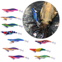 Load image into Gallery viewer, 1PC 14CM/20G Long Cast noctilucence Wood Shrimp Bait Ice Silk Shrimp Hard Bait Double Squid Hook Road Bait 3.5#
