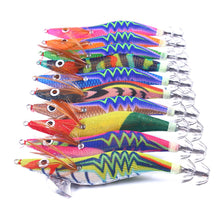 Load image into Gallery viewer, 1PC 14CM/20G Long Cast noctilucence Wood Shrimp Bait Ice Silk Shrimp Hard Bait Double Squid Hook Road Bait 3.5#