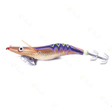 Load image into Gallery viewer, 1PC 14CM/20G Long Cast noctilucence Wood Shrimp Bait Ice Silk Shrimp Hard Bait Double Squid Hook Road Bait 3.5#