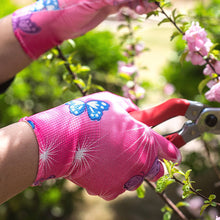 Load image into Gallery viewer, 1Pair PU Color Coated Palm Protective Gloves Thin Nylon Anti-Slip Wear-Resistant Gloves Planting Garden Cleaning Family Labor Protection Equipment