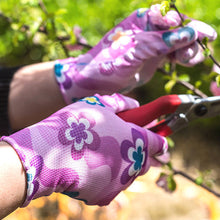 Load image into Gallery viewer, 1Pair PU Color Coated Palm Protective Gloves Thin Nylon Anti-Slip Wear-Resistant Gloves Planting Garden Cleaning Family Labor Protection Equipment
