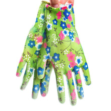 Load image into Gallery viewer, 1Pair PU Color Coated Palm Protective Gloves Thin Nylon Anti-Slip Wear-Resistant Gloves Planting Garden Cleaning Family Labor Protection Equipment