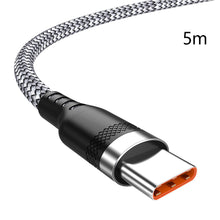 Load image into Gallery viewer, Extended USB TYPE-C Cable Braided Data Cable for Samsung Huawei Xiaomi Switch Sony PS5 TYPE-C 8m 5m 3m 2m 1.5m 1m Cable