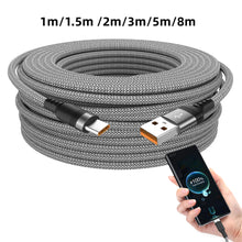 Load image into Gallery viewer, Extended USB TYPE-C Cable Braided Data Cable for Samsung Huawei Xiaomi Switch Sony PS5 TYPE-C 8m 5m 3m 2m 1.5m 1m Cable