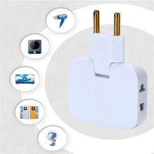 Load image into Gallery viewer, EU Plug 3 AC Outlet Power Strip Multiprise 1 Convert 3 Extension Electrical Socket 180° Rotating Fulfillment Socket AC Adapter