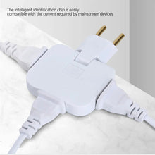 Load image into Gallery viewer, EU Plug 3 AC Outlet Power Strip Multiprise 1 Convert 3 Extension Electrical Socket 180° Rotating Fulfillment Socket AC Adapter