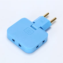 Load image into Gallery viewer, EU Plug 3 AC Outlet Power Strip Multiprise 1 Convert 3 Extension Electrical Socket 180° Rotating Fulfillment Socket AC Adapter