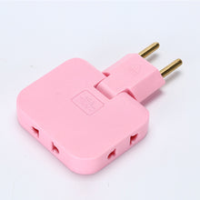 Load image into Gallery viewer, EU Plug 3 AC Outlet Power Strip Multiprise 1 Convert 3 Extension Electrical Socket 180° Rotating Fulfillment Socket AC Adapter