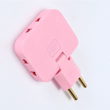 Load image into Gallery viewer, EU Plug 3 AC Outlet Power Strip Multiprise 1 Convert 3 Extension Electrical Socket 180° Rotating Fulfillment Socket AC Adapter