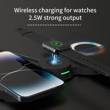 Load image into Gallery viewer, 3IN1 Magnetic Wireless Charger for Iphone XS XR 12 13 14 Pro Max Double 15W Fast Induction Charger for Apple Watch Airpods Pro