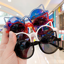 Load image into Gallery viewer, Cute Cat Shape Children Sunglasses Girls Boys Cute Cartoon Sunglasses Kids Outdoor Sun Protection Sunglasses Lovely Vintage Glasses