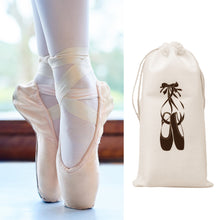 Load image into Gallery viewer, 13X27CM Large Capacity Children's Ballet Shoes Storage Bag Double Drawstring Mobile Phone Dance Supplies Portable Storage Package Flannel Gift Bag