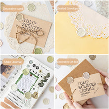 Load image into Gallery viewer, 18Pcs Aesthetic Journal Envelope Decoration Sealing Sticker Creative DIY Cute Fire Paint Stamp Stickers Kawaii Stationery