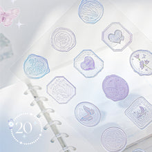 Load image into Gallery viewer, 18Pcs Aesthetic Journal Envelope Decoration Sealing Sticker Creative DIY Cute Fire Paint Stamp Stickers Kawaii Stationery