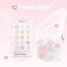 Load image into Gallery viewer, 18Pcs Aesthetic Journal Envelope Decoration Sealing Sticker Creative DIY Cute Fire Paint Stamp Stickers Kawaii Stationery