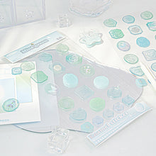 Load image into Gallery viewer, 18Pcs Aesthetic Journal Envelope Decoration Sealing Sticker Creative DIY Cute Fire Paint Stamp Stickers Kawaii Stationery