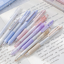 Load image into Gallery viewer, 5Pcs Kawaii Gel Pen Set Cartoon Press Ballpoint Pen for Students Cute 0.5mm 0.38mm Black Refill Office School Stationery