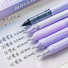 Load image into Gallery viewer, 5Pcs Kawaii Gel Pen Set Cartoon Press Ballpoint Pen for Students Cute 0.5mm 0.38mm Black Refill Office School Stationery