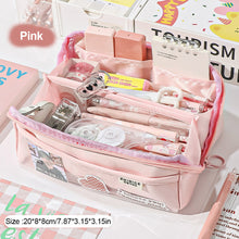 Load image into Gallery viewer, 1Pc Creative Three-dimensional Multi-layer Pencil Case Students Large-capacity Foldable Pencil Bag Stationery Bag Cosmetic Bag