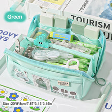 Load image into Gallery viewer, 1Pc Creative Three-dimensional Multi-layer Pencil Case Students Large-capacity Foldable Pencil Bag Stationery Bag Cosmetic Bag