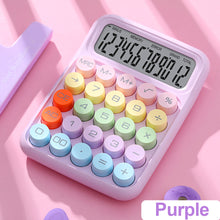 Load image into Gallery viewer, 12 Digits Candy Style of Calculator Large Display Mechanical Round Button Study Student Office Fashion Stationery