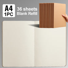 Load image into Gallery viewer, A4 Notebook To-Do Lined Paper Journal Diary Sketchbook Kraft Paper Daily Book Portable Notebook For School Supplies Stationery