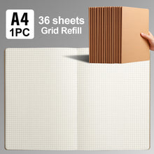 Load image into Gallery viewer, A4 Notebook To-Do Lined Paper Journal Diary Sketchbook Kraft Paper Daily Book Portable Notebook For School Supplies Stationery