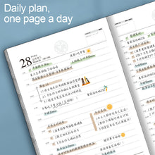 Load image into Gallery viewer, 2024 A6 Planner Notebook Diary Weekly Planner Agenda Goal Habit Schedules Journal Notebooks Stationery Office School Supplies