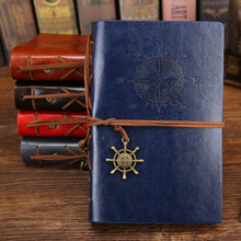 Load image into Gallery viewer, A7 PU Leather Kraft Paper Cover Diary Notebook Vintage Cover Traveler Album For Students Office School Supplies