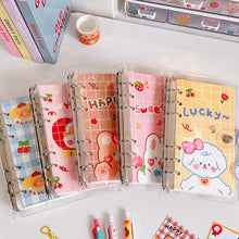 Load image into Gallery viewer, A6 Korean Kawaii Journal Notebook Loose-leaf Binder Bear Planner For Students Office School Supplies Notepad Stationery