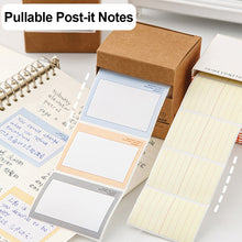 Load image into Gallery viewer, 100/250 Sheets Creative Pull-out Scroll Sticky Notes Index Stickers Planning todolist Memo School Office Tearable Note Paper Set