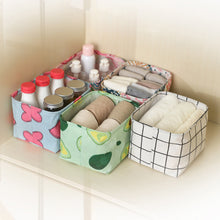 Load image into Gallery viewer, 1Pc Cosmetic Desktop Storage Box Foldable Bins Basket Box Container Mini Cute Fabric Organizer Small Canvas Toy Organizer