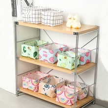 Load image into Gallery viewer, 1Pc Cosmetic Desktop Storage Box Foldable Bins Basket Box Container Mini Cute Fabric Organizer Small Canvas Toy Organizer