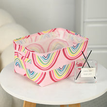 Load image into Gallery viewer, 1Pc Cosmetic Desktop Storage Box Foldable Bins Basket Box Container Mini Cute Fabric Organizer Small Canvas Toy Organizer