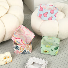 Load image into Gallery viewer, 1Pc Cosmetic Desktop Storage Box Foldable Bins Basket Box Container Mini Cute Fabric Organizer Small Canvas Toy Organizer