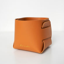 Load image into Gallery viewer, 1Pc Home Creative Desktop Leather Organizer Basket Pen Holder Clutter Key Headphones Storage Box Makeup Organizer Basket