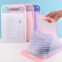 Load image into Gallery viewer, File Folder Multi-pages 13 Pockets Large Capacity Vertical Expandable Bag Paper Document Accordion File Organizer