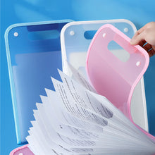 Load image into Gallery viewer, File Folder Multi-pages 13 Pockets Large Capacity Vertical Expandable Bag Paper Document Accordion File Organizer